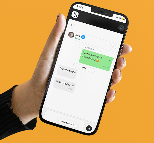Chat privado no Relação S: Encontros e Namoro com discrição